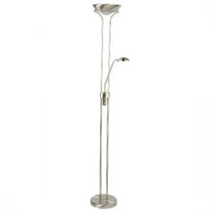 Led Mother And Child Adjustable Floor Lamp In Silver Finish